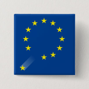 Bóton Quadrado 5.08cm Botão BRITÂNICO de Brexit