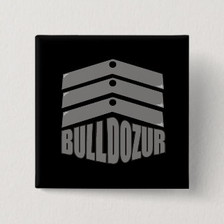 Bóton Quadrado 5.08cm Botão Bulldozur "Casaco de Armas"