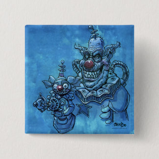 Bóton Quadrado 5.08cm Botão Chiodo Klownz