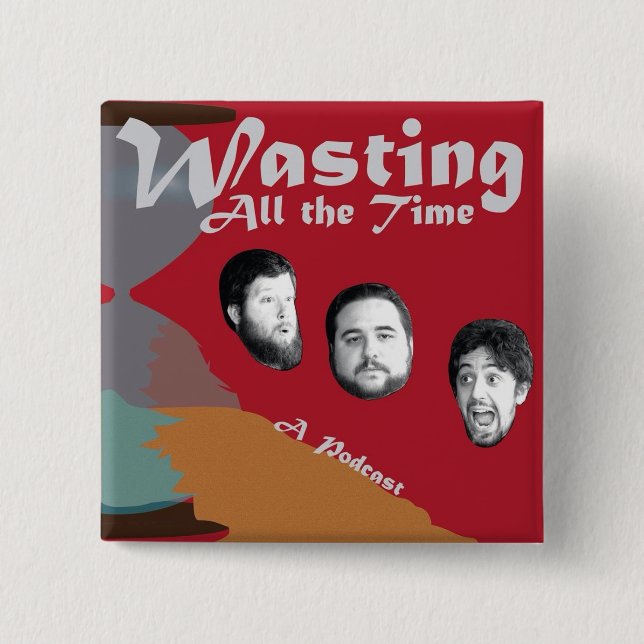 Bóton Quadrado 5.08cm Botão clássico do logotipo (Frente)