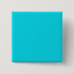 Bóton Quadrado 5.08cm Botão com fundo azul-aqua