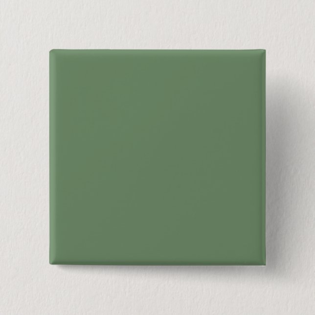 Bóton Quadrado 5.08cm Botão com um fundo verde de sábio (Frente)