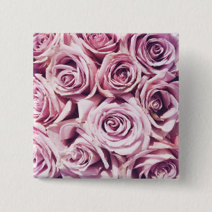 Bóton Quadrado 5.08cm Botão cor-de-rosa