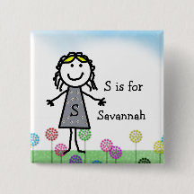 Botão Crachá de Nome da Garota do Pau