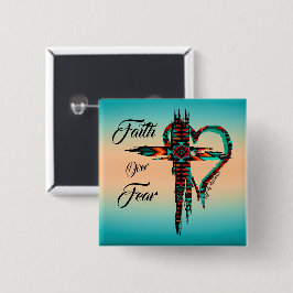 Bóton Quadrado 5.08cm Botão Cruz Sudoeste