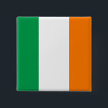 Bóton Quadrado 5.08cm Botão da bandeira de Ireland<br><div class="desc">Botão com a bandeira de Ireland.</div>