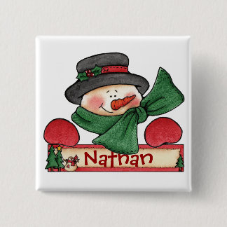 Bóton Quadrado 5.08cm Botão da etiqueta da meia de Chrtimstas