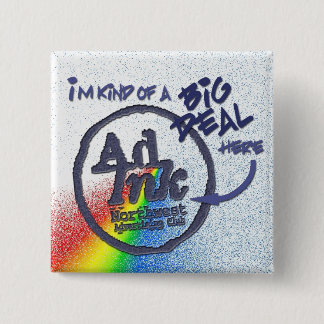 Bóton Quadrado 5.08cm Botão da grande coisa de AdInk, estilo de prisma