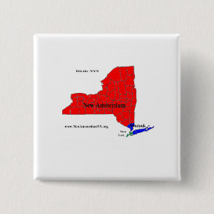 Bóton Quadrado 5.08cm Botão da partilha NYS