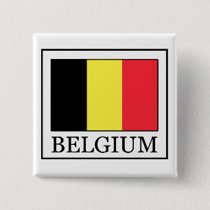 Bóton Quadrado 5.08cm Botão de Bélgica