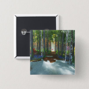 Bóton Quadrado 5.08cm Botão de caminhada de um longo dia