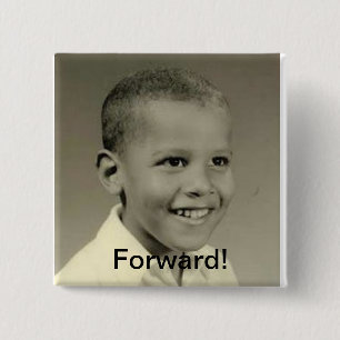 Bóton Quadrado 5.08cm Botão de campanha do candidato presidencial Obama