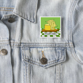 Bóton Quadrado 5.08cm Botão de Cartoon Engraçado do Exército Suíço