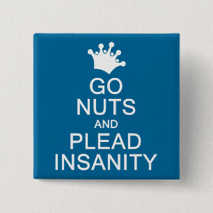 Bóton Quadrado 5.08cm botão de cor personalizado do GO LOUCOS