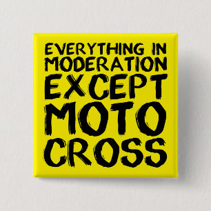 Bóton Quadrado 5.08cm Botão de Distintivo de Moto de Terra Engraçado Mod