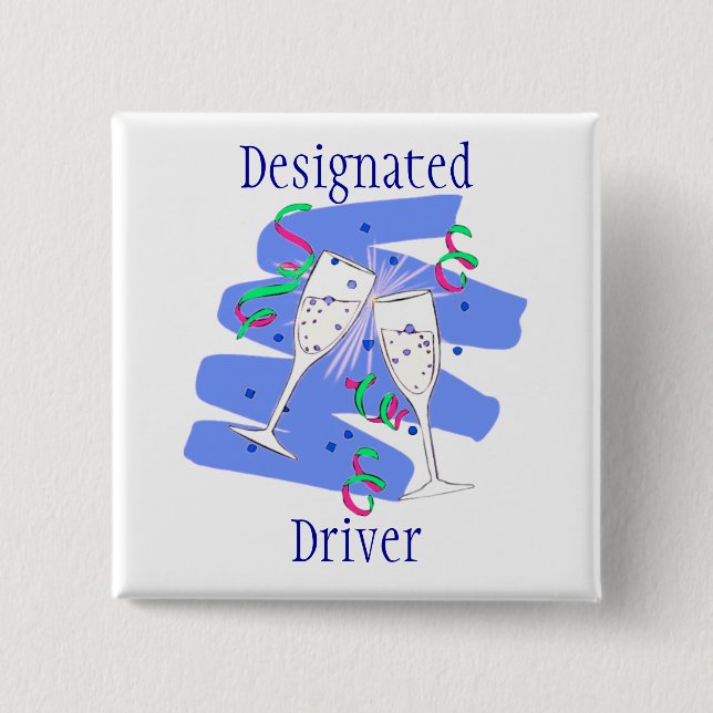 Bóton Quadrado 5.08cm Botão de driver designado (Frente)