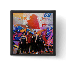 Botão de Estrada de Estrela Quadrada