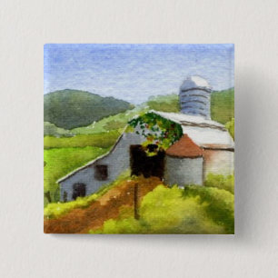 Bóton Quadrado 5.08cm Botão de Estradas do País