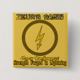Bóton Quadrado 5.08cm Botão de Força da Cabina de Zeus