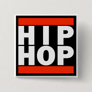 Bóton Quadrado 5.08cm Botão de HIP HOP