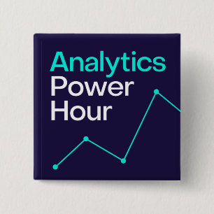 Bóton Quadrado 5.08cm Botão de Hora de Energia do Analytics