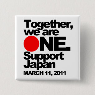 Bóton Quadrado 5.08cm Botão de Japão do apoio