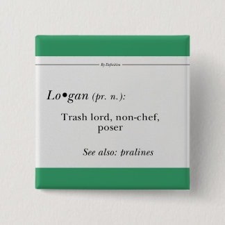 Bóton Quadrado 5.08cm Botão de Logan do monitor