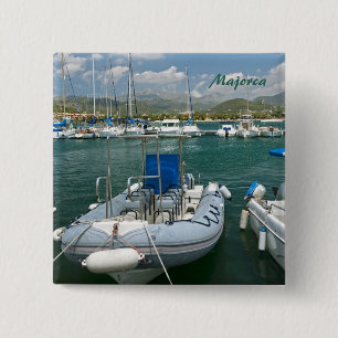 Bóton Quadrado 5.08cm Botão de Maiorca