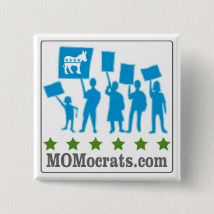 Bóton Quadrado 5.08cm Botão de MOMocrats