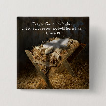 Botão de Natal Personalizado Religioso