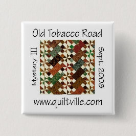 Bóton Quadrado 5.08cm Botão de OTR