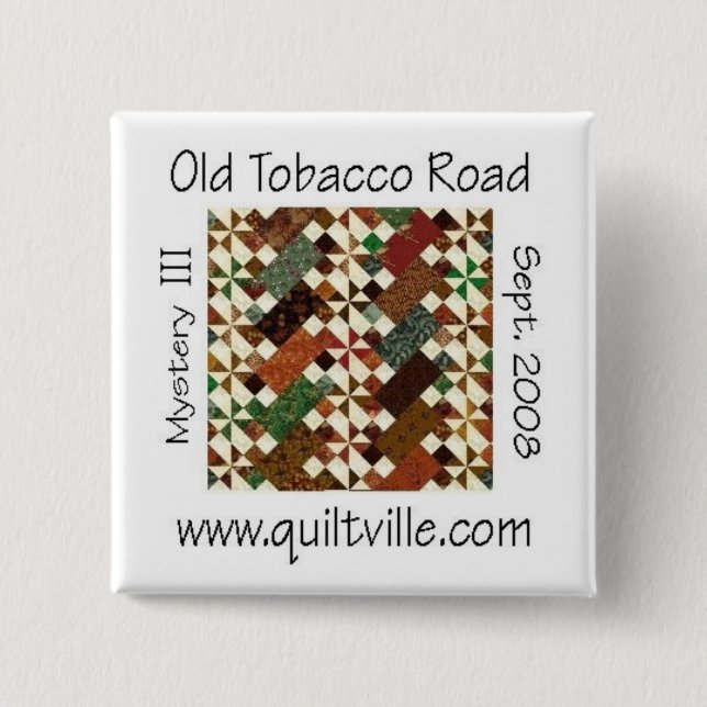 Bóton Quadrado 5.08cm Botão de OTR (Frente)