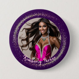 Bóton Quadrado 5.08cm Botão de Paginação de Poeira do Glimmer