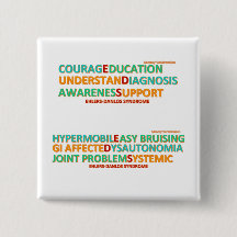 Botão de palavras inspiradoras e sintoma de Ehlers