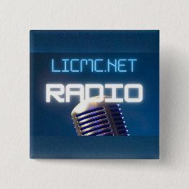 Bóton Quadrado 5.08cm Botão de rádio LICMC