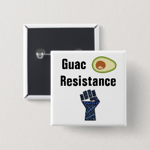 Bóton Quadrado 5.08cm Botão de Resistência do Guac
