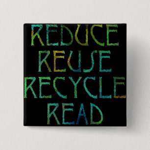 Bóton Quadrado 5.08cm Botão de Rs do verde quatro