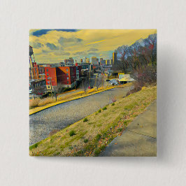 Bóton Quadrado 5.08cm Botão de saída