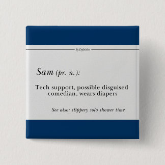 Bóton Quadrado 5.08cm Botão de Sam do monitor