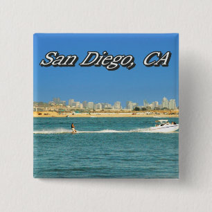 Bóton Quadrado 5.08cm Botão de San Diego