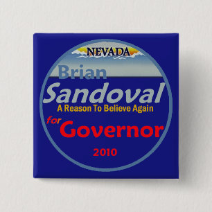 Bóton Quadrado 5.08cm Botão de SANDOVAL Gov 2010