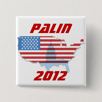 Bóton Quadrado 5.08cm Botão de Sarah Palin 2012