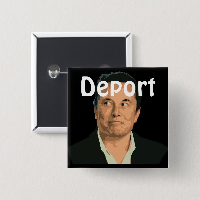 Bóton Quadrado 5.08cm Botão Deport Musk (Frente & Verso)