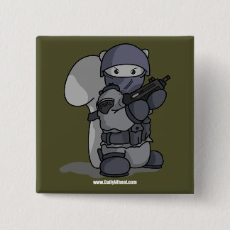 Bóton Quadrado 5.08cm Botão do agente de SQRL