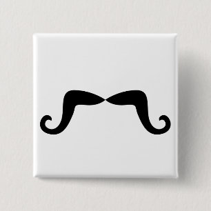 Bóton Quadrado 5.08cm Botão do bigode