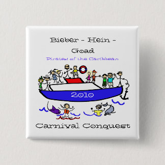 Bóton Quadrado 5.08cm Botão do cruzeiro