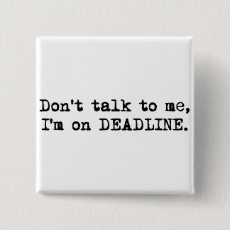 Bóton Quadrado 5.08cm Botão do fim do prazo