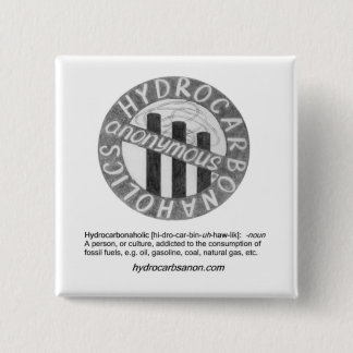 Bóton Quadrado 5.08cm Botão do logotipo/citações