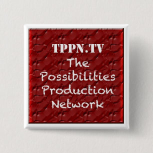 Bóton Quadrado 5.08cm Botão do oficial de TPPN.TV