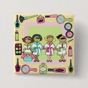 Bóton Quadrado 5.08cm Botão do partido dos termas